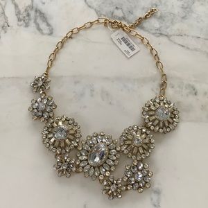 J. Crew Factory Asymmetrical Crystal Necklace